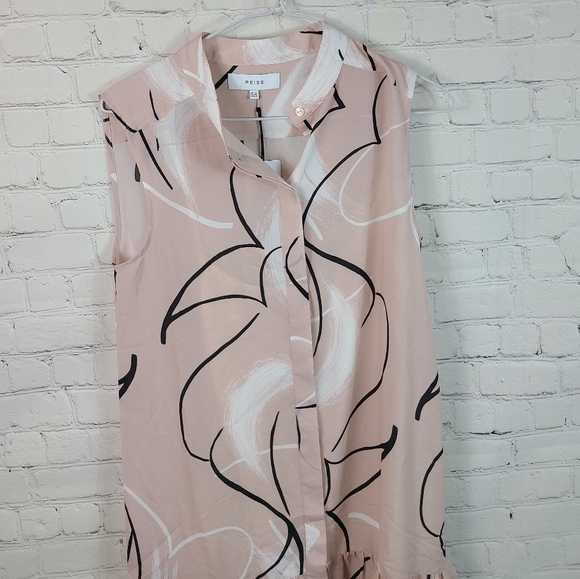 Reiss Anastasia Artist Print Dress Size 2 - Picture 6 of 11